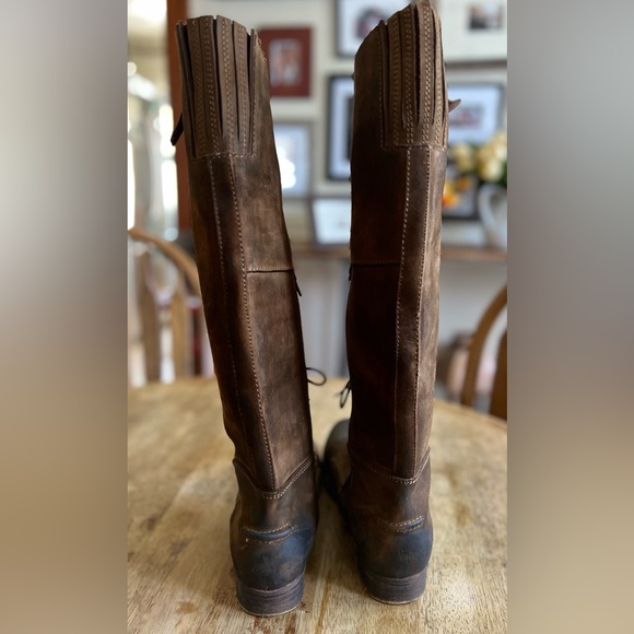 Jeffrey Campbell Ride’m Tall Leather Knee-High Boots Laces - Picture 6 of 15